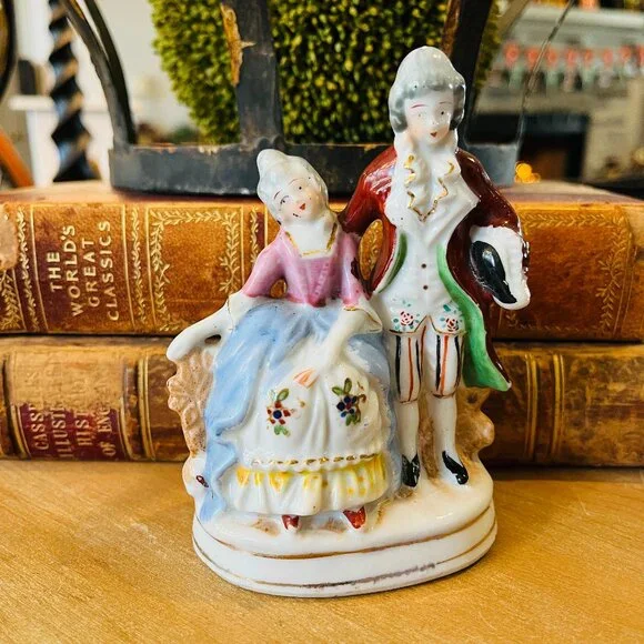 Occupied Japan charming couple 1940's - Picture 5 of 10